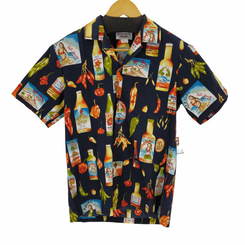 PACIFIC LEGEND APPAREL }ボトル柄 アロハシャツ メンズ