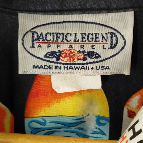 PACIFIC LEGEND APPAREL }ボトル柄 アロハシャツ メンズ