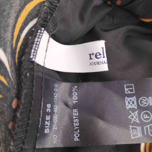 ジャーナルスタンダードレリューム JOURNAL STANDARD relume フラワープリントイージーフレアパンツ レディース 36