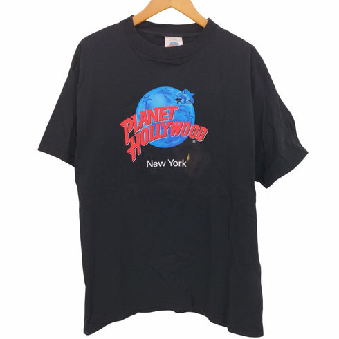 プラネットハリウッド PLANET HOLLYWOOD 90s NEW YORK ヴィンテージ プリント Tシャツ メンズ import:L
