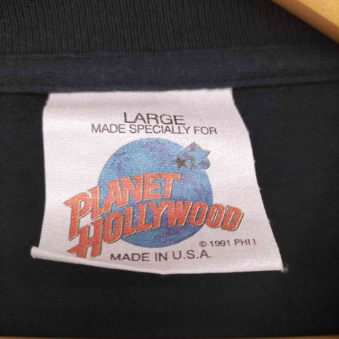 プラネットハリウッド PLANET HOLLYWOOD 90s NEW YORK ヴィンテージ プリント Tシャツ メンズ import:L