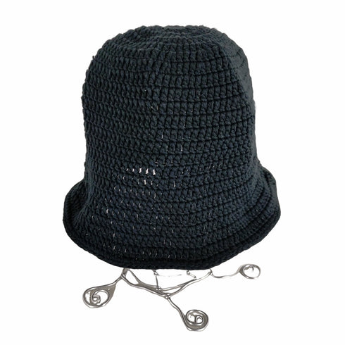 エモダ EMODA VEQUM CROCHET WIDE HAT クラッシャーハット レディース