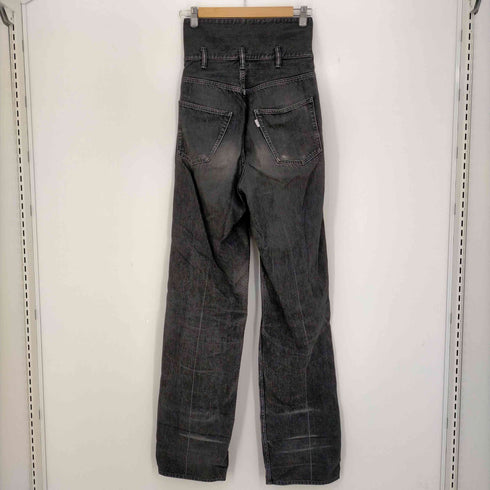グラフペーパー Graphpaper Non Fade Denim Cook Pant ハイウエスト ジッパーフライデニムパンツ レディース 00