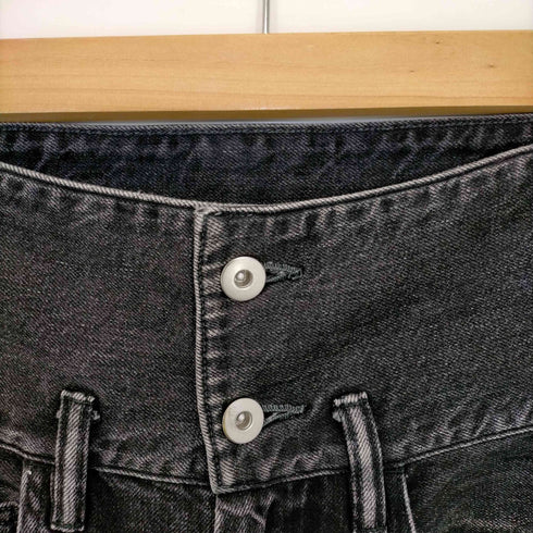 グラフペーパー Graphpaper Non Fade Denim Cook Pant ハイウエスト ジッパーフライデニムパンツ レディース 00