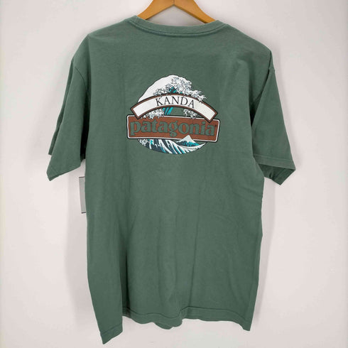 パタゴニア patagonia USA製 beneficial t's KANDA 北斎 プリント Tシャツ メンズ import:M