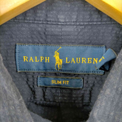 ラルフローレン RALPH LAUREN SLIM FIT ポニー刺繍 半袖BDシャツ メンズ JPN:XS