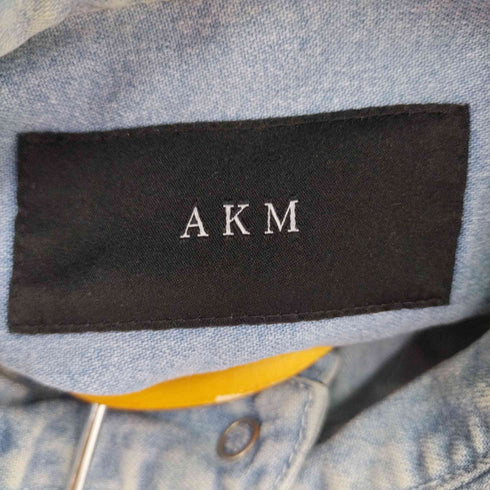 エーケイエム AKM トロピカル柄デニムウエスタンシャツ メンズ import:M