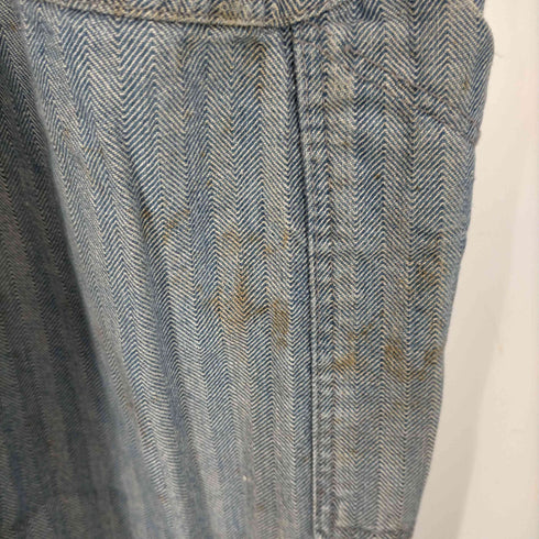 40S~50S UNKNOWN 月桂樹ボタン TALONジップ ヘリンボーン オールインワン つなぎ メンズ