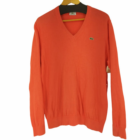 ラコステ LACOSTE フロントワッペン Vネックコットンニット メンズ JPN:5