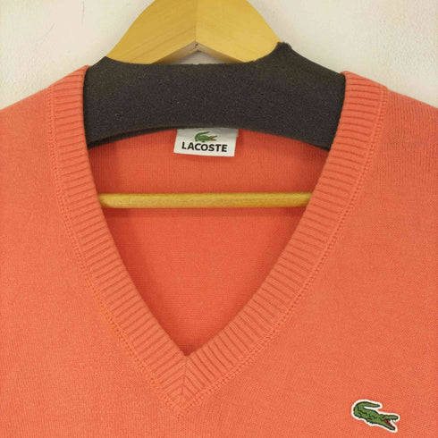 ラコステ LACOSTE フロントワッペン Vネックコットンニット メンズ JPN:5