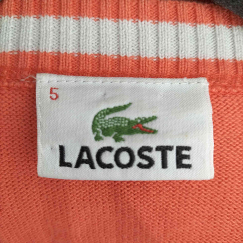 ラコステ LACOSTE フロントワッペン Vネックコットンニット メンズ JPN:5