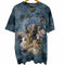 ザマウンテン the mountain OLDタグ タイダイ染め アニマルプリント Tシャツ メンズ import:L