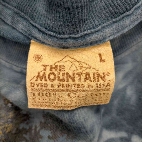 ザマウンテン the mountain OLDタグ タイダイ染め アニマルプリント Tシャツ メンズ import:L