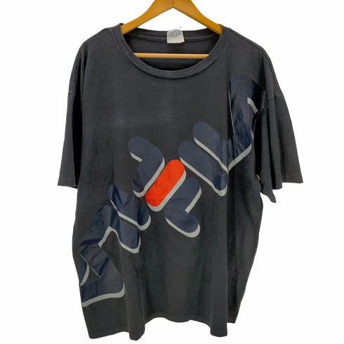 フィラ FILA OLD 刺繍タグ USA製 ロゴプリントクルーネック Tシャツ メンズ import:L
