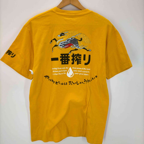 一番搾り 企業ロゴ クルーネックTシャツ メンズ import:L