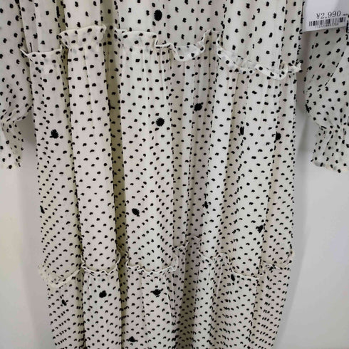 ザラ ZARA オーバーサイズドットメッシュ ワンピース レディース JPN:XL
