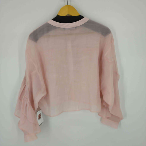 ザラ ZARA シアーフリルシャツ レディース JPN:L