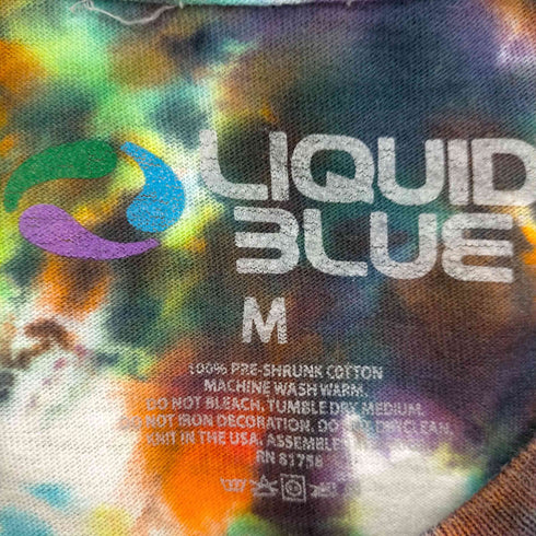リキッドブルー LIQUID BLUE 00S タイダイ染 Tシャツ メンズ import:M