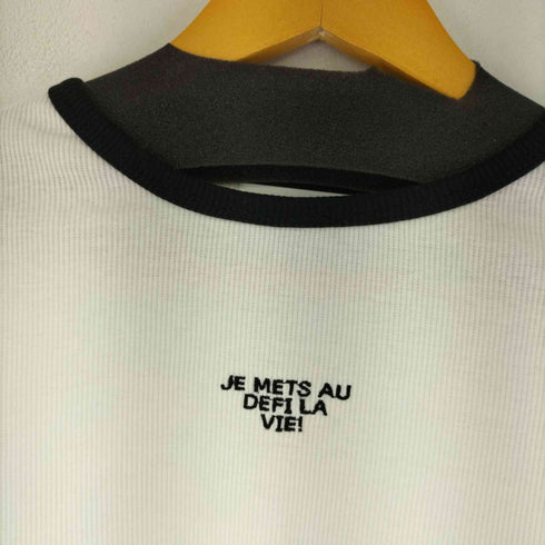 ウィゴー WEGO ロゴ刺繍ロンT レディース JPN:L