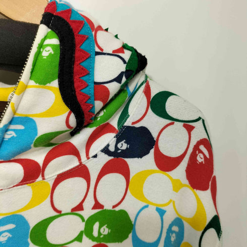 アベイシングエイプ A BATHING APE 2020SS SHARK FULLZIP HOODIE シグネチャー×エイプヘッド フルジップパーカー シャークパーカー メンズ JPN:XL