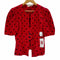 ランバン LANVIN イタリア製 パフスリーブ ドットブラウス レディース EUR:40
