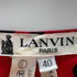 ランバン LANVIN イタリア製 パフスリーブ ドットブラウス レディース EUR:40