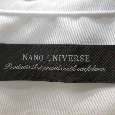 ナノユニバース nano universe エントリーワイドカッタウェイシャツ メンズ import:L