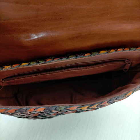 メッシュレザーハンドバッグ レディース