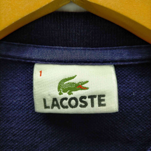 ラコステ LACOSTE ワニ刺繍 鹿の子ポロシャツ メンズ