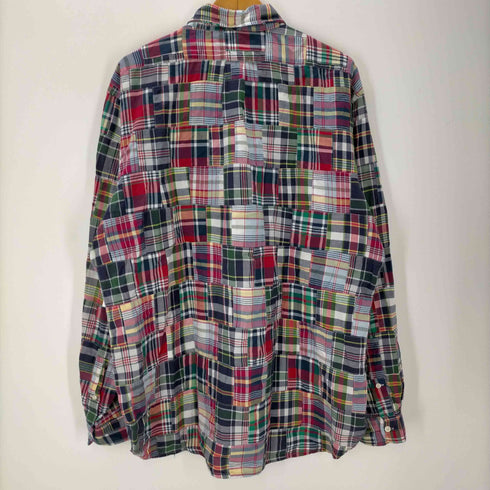 アメリカンリビング AMERICAN LIVING OLD パッチワーク チェック 長袖 シャツ メンズ import:XL