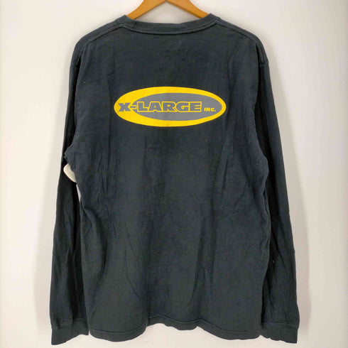 エクストララージ XLARGE ロゴプリント クルーネック 長袖 Tシャツ メンズ import:XL