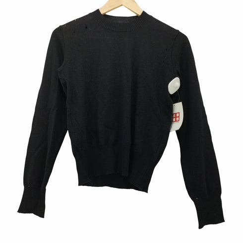 トリココムデギャルソン tricot COMME des GARCONS リブニットクルーネックウールカーディガン レディース