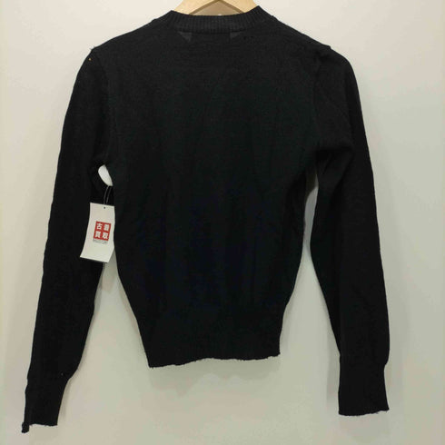 トリココムデギャルソン tricot COMME des GARCONS リブニットクルーネックウールカーディガン レディース