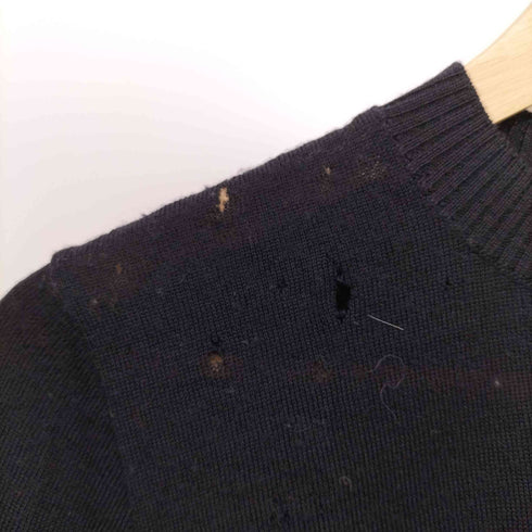 トリココムデギャルソン tricot COMME des GARCONS リブニットクルーネックウールカーディガン レディース