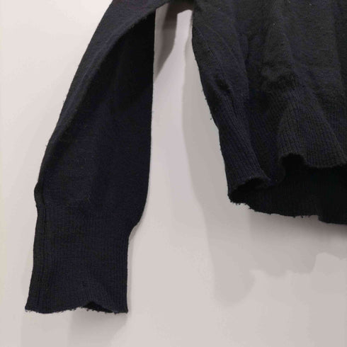 トリココムデギャルソン tricot COMME des GARCONS リブニットクルーネックウールカーディガン レディース