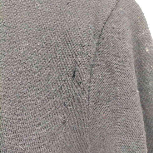 トリココムデギャルソン tricot COMME des GARCONS リブニットクルーネックウールカーディガン レディース