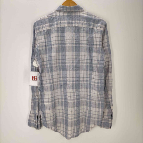 ディーゼル DIESEL 絣加工 チェック 長袖シャツ Y2K メンズ import:L