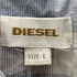 ディーゼル DIESEL 絣加工 チェック 長袖シャツ Y2K メンズ import:L