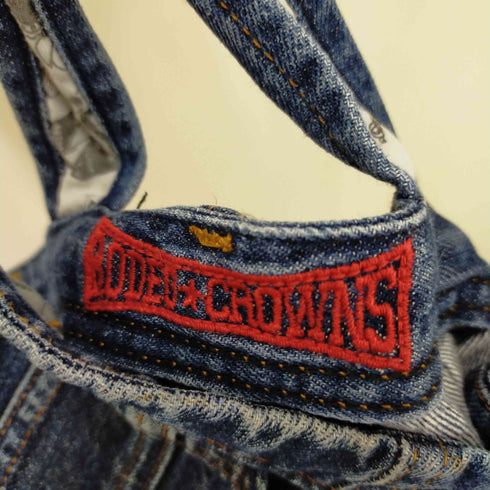 ロデオクラウンズ RODEO CROWNS デニムオーバーオール レディース S