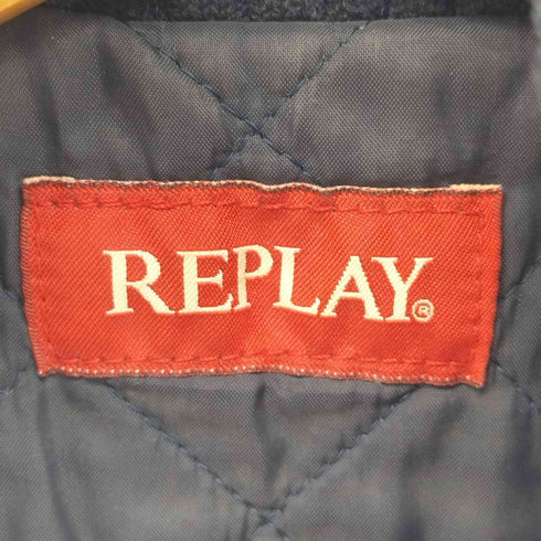 リプレイ REPLAY ボトルネック デニムブルゾン ボンバージャケット グランジ y2k レディース