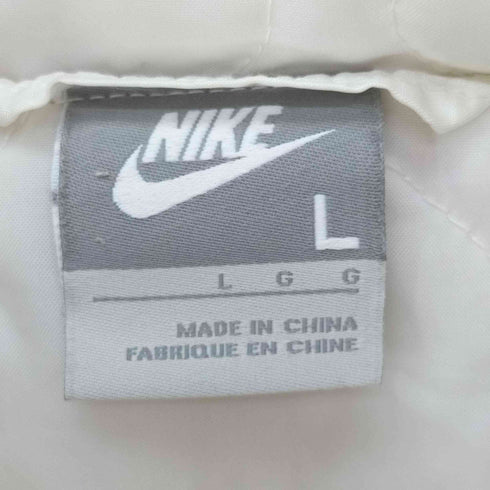 ナイキ NIKE 00S グレータグ スウッシュ刺繍 バイカラー フーデッド 中綿 ジップアップ ジャケット メンズ import:L