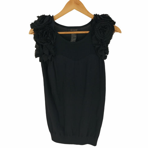 ヴァニラクチュールダブルスタンダードクロージング VANILLA CoUTURE DOUBLE STANDARD CLOTHING フラワーショルダー ノースリーブニット レディース