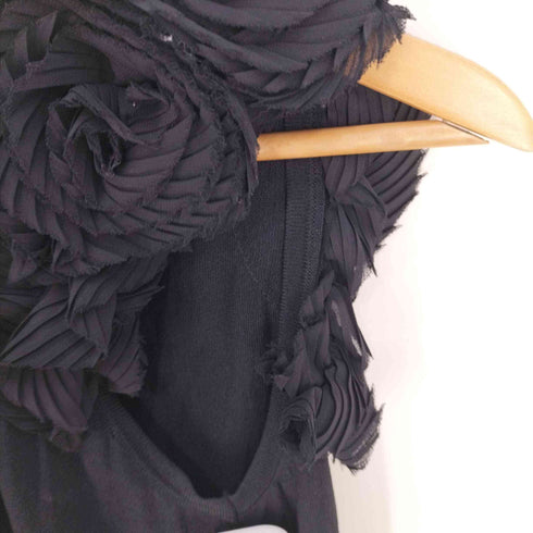 ヴァニラクチュールダブルスタンダードクロージング VANILLA CoUTURE DOUBLE STANDARD CLOTHING フラワーショルダー ノースリーブニット レディース