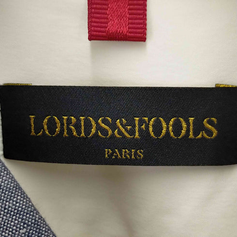 ロードアンドフールズ LORDS & FOOLS 素材切替ウィングカラーシャツ メンズ JPN:M