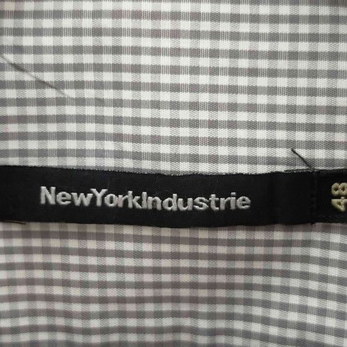 ニューヨークインダストリー NEWYORK INDUSTRIE ギンガムチェックシャツ メンズ 48