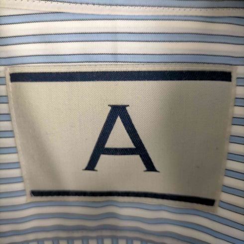 アンドレア ポンピリオ ANDREA POMPILIO ストライプ柄フリルシャツ メンズ EUR:48