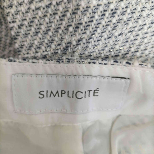 シンプリシテェ SIMPLICITE 綾織りツイードパンツ レディース JPN:S