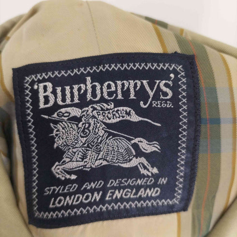 バーバリーズ BURBERRYS 60-70S 小文字タグ 英国製 裏地チェック ステンカラーコート メンズ