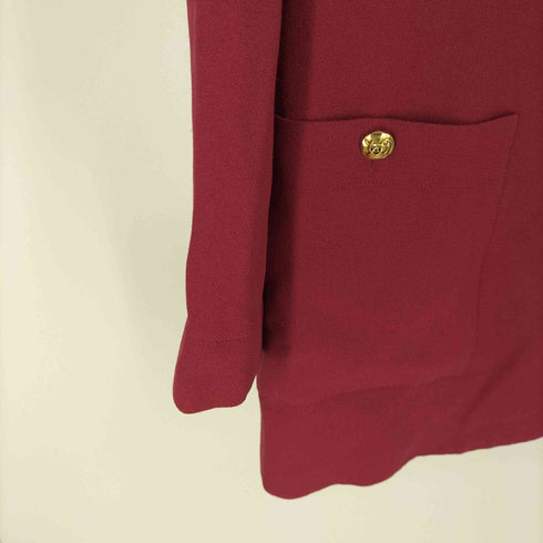 ソニアリキエル SONIA RYKIEL フランス製 金ボタン 比翼 レギュラーカラー レーヨン ジャケット レディース FR:40