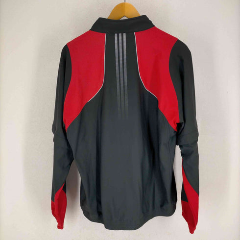 アディダス adidas 2WAY ロゴメタリックナイロンジャケット メンズ XO